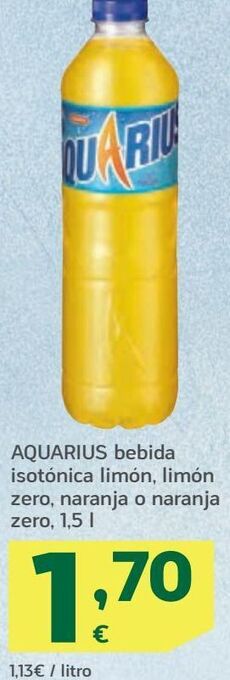 HiperDino Bebida isotónica aquarius oferta