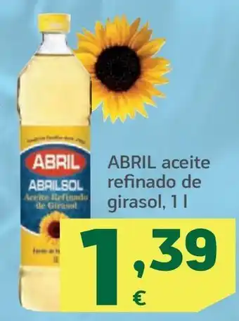 HiperDino Aceite de girasol abril oferta