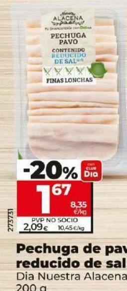 Dia Pechuga de pavo dia oferta
