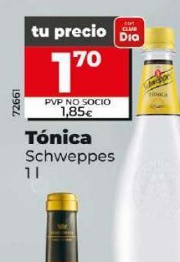 Dia Tónica schweppes oferta