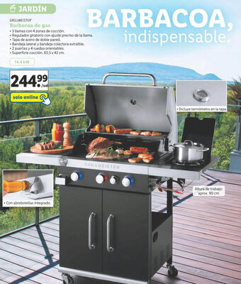 Lidl GRILLMEISTER Barbacoa de gas oferta