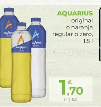 SPAR AQUARIUS original o naranja regular o zero, oferta