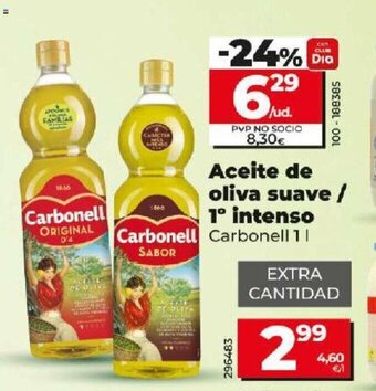 Dia Aceite de oliva suave / 1º intenso Carbonell 1L oferta