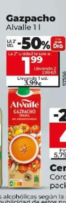 Dia Gazpacho Alvalle 1L oferta