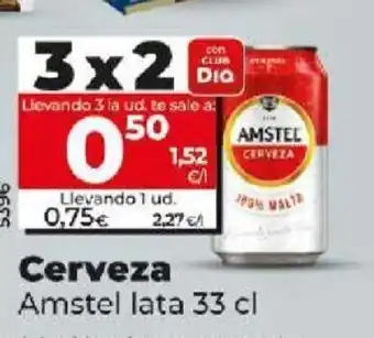 Dia Cerveza Amstel lata 33 cl oferta
