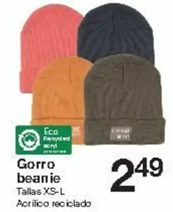 Zeeman Gorro beanie Tallas XS - L Acrilico reciclado oferta
