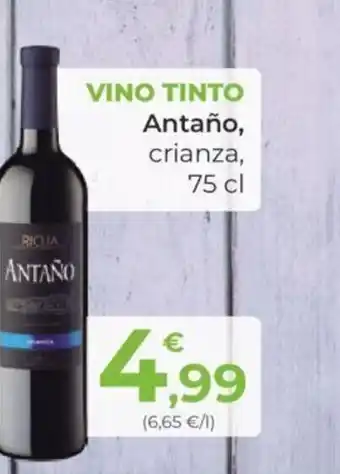 SPAR VINO TINTO Antaño, crianza, 75 cl oferta