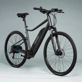 Decathlon Bicicleta eléctrica de trekking aluminio monoplato 8v riverside 500 e gris oferta