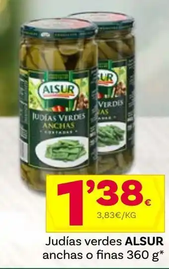 Supermercados Dani Judías verdes alsur oferta