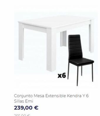 Muebles Sayez Mesa extensible kendra oferta