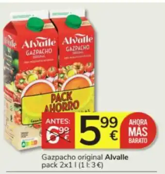 Consum Gazpacho original Alvalle pack 2x11 oferta