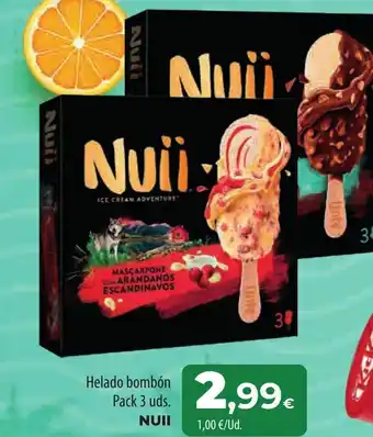 Spar Tenerife Helado bombón Pack 3 uds. NUII oferta