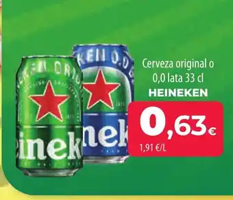 Spar Tenerife Cerveza original o 0,0 lata 33 cl HEINEKEN oferta