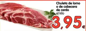 Alimerka Chuleta de lomo cabecera de cerdo oferta