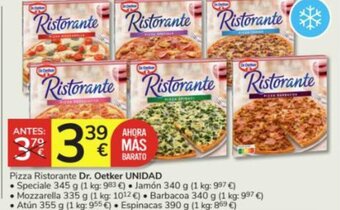 Consum Pizza Ristorante Dr. Oetker UNIDAD oferta
