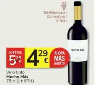 Consum Vino tinto Mucho Más 75 cl oferta