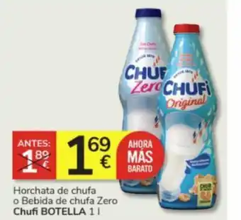 Consum Horchata de chufa o Bebida de chufa Zero Chufi BOTELLA 1| oferta