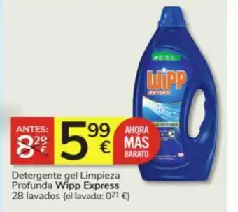 Consum Detergente gel Limpieza Profunda Wipp Express 28 lavados oferta
