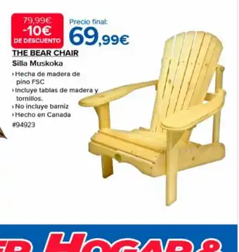 Costco THE BEAR CHAIR Silla Muskoka oferta
