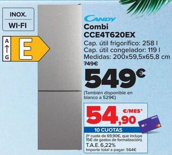 Carrefour Candy combi cce4t620ex oferta