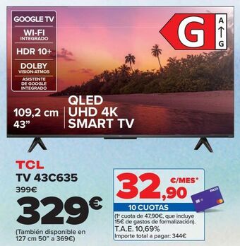 Carrefour Tcl tv 43c635 oferta