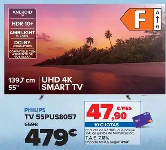 Carrefour Philips tv 55pus8057 oferta