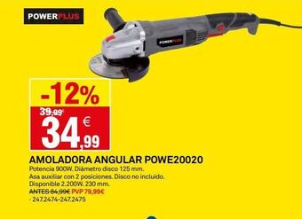 Bricoking Amoladora angular power plus oferta