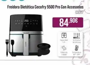 MR Micro Freidora dietética cecofry 5500 pro con accesorios 03317 5,5 84,90€ potencia temperat 1700w oferta