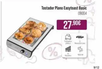 % tostador plano easytoast basic 08004 27,90€ niveles mo tostador plano resistencias dodo 900 w 9/12