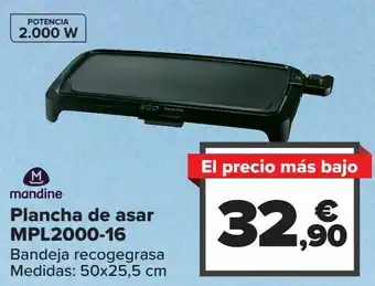 Carrefour Mandine plancha de asar mpl2000-16 oferta