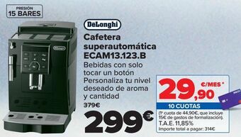 Carrefour Dëlonghi cafetera superautomática ecam13.123.b oferta