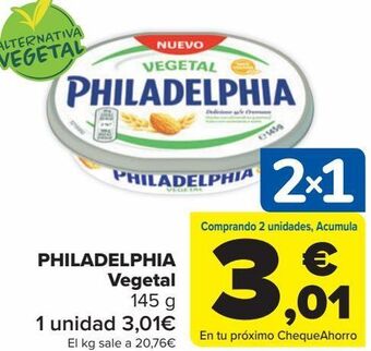 Carrefour Philadelphia vegetal oferta