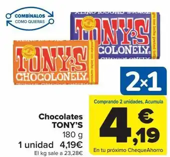 Carrefour Chocolate tony's oferta