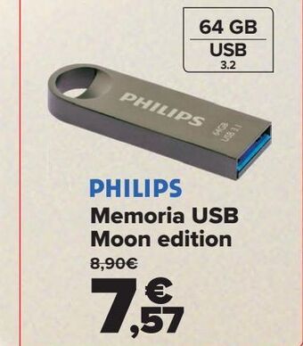 Carrefour Philips memoria usb moon edition oferta