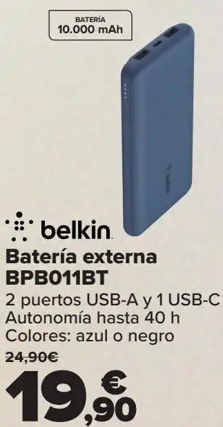 Carrefour Belkin batería esterna bpb011bt oferta