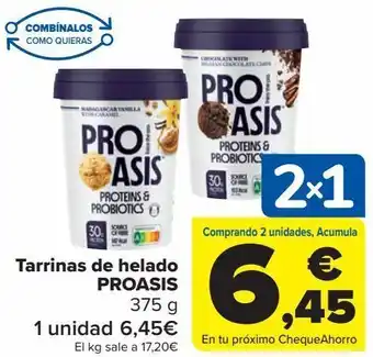 Carrefour Tarrina de helado proasis oferta