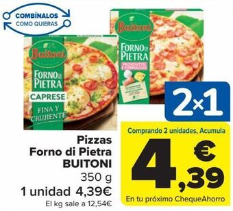 Carrefour Pizzas forno di pietra buitoni oferta