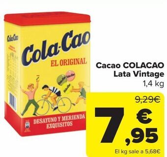 Carrefour Cacao colacao lata vintage oferta