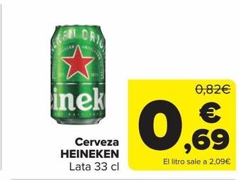 Carrefour Market Cerveza heineken oferta
