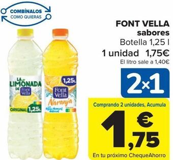 Carrefour Font vella sabores oferta