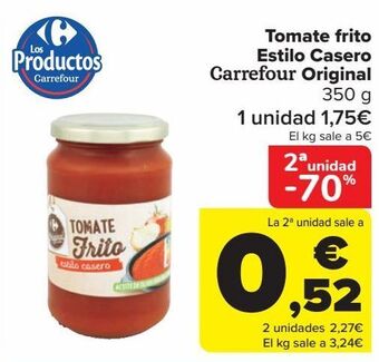 Carrefour Tomate frito estilo casero carrefour original oferta