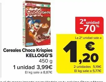 Carrefour Market Cereales choco krispies kellogg's oferta