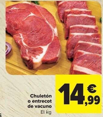 Carrefour Market Chuletón o entrecot de vacuno oferta
