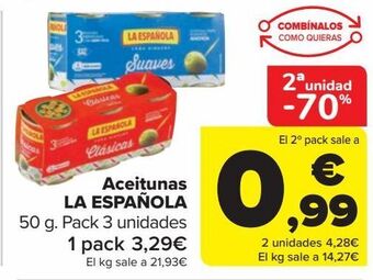 Carrefour Market Aceitunas la española oferta