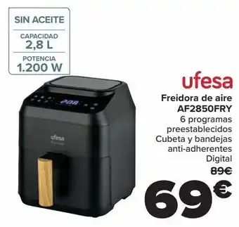Carrefour Ufesa freidora de aire af2850fry oferta