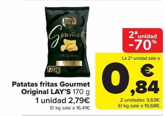 Carrefour Market Patatas fritas gourmet original lay's oferta