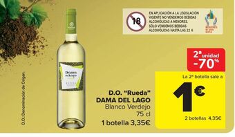 Carrefour Market D.o. rueda dama del lago blanco verdejo oferta