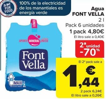 Carrefour Agua font vella oferta