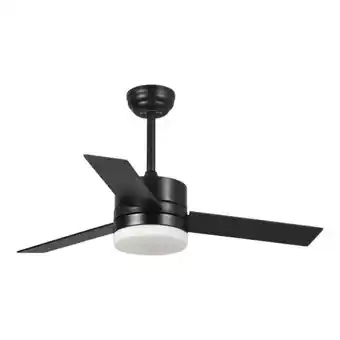 Lúzete Ventilador de techo led lorenzo 16w negro oferta