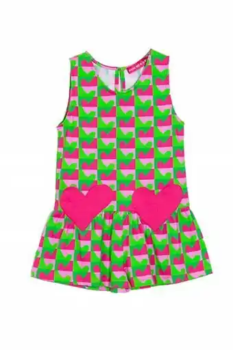 Agatha Ruiz de la Prada Mono corazones fucsias verdes oferta